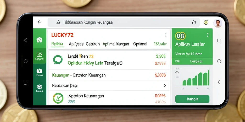 Tampilan antarmuka utama LUCKY72 untuk Catatan Keuangan yang intuitif.