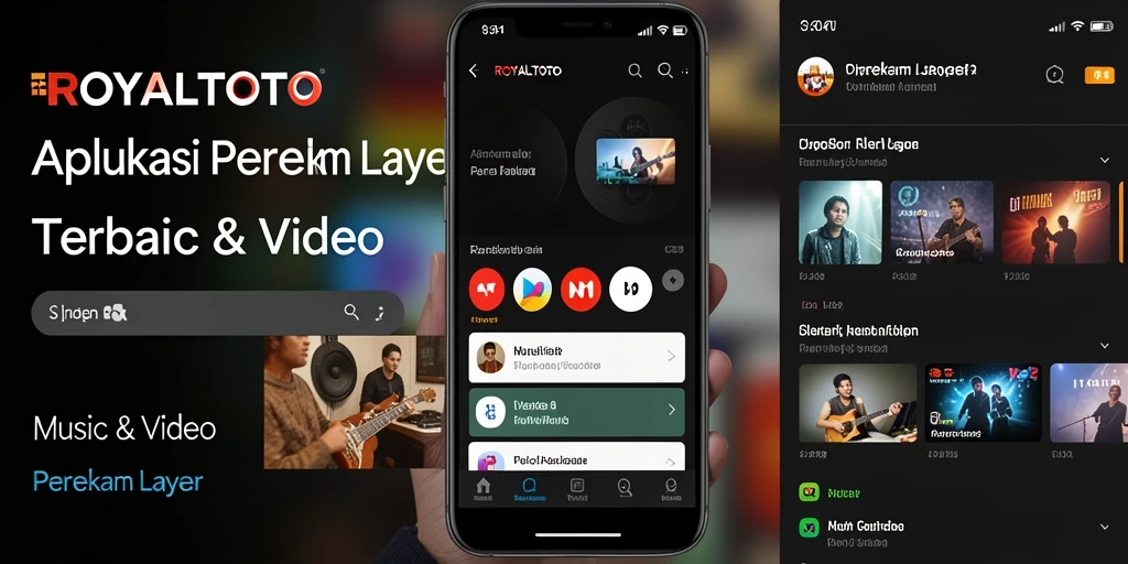 Antarmuka ROYALTOTO yang sederhana dan fungsional sebagai perekam layar.